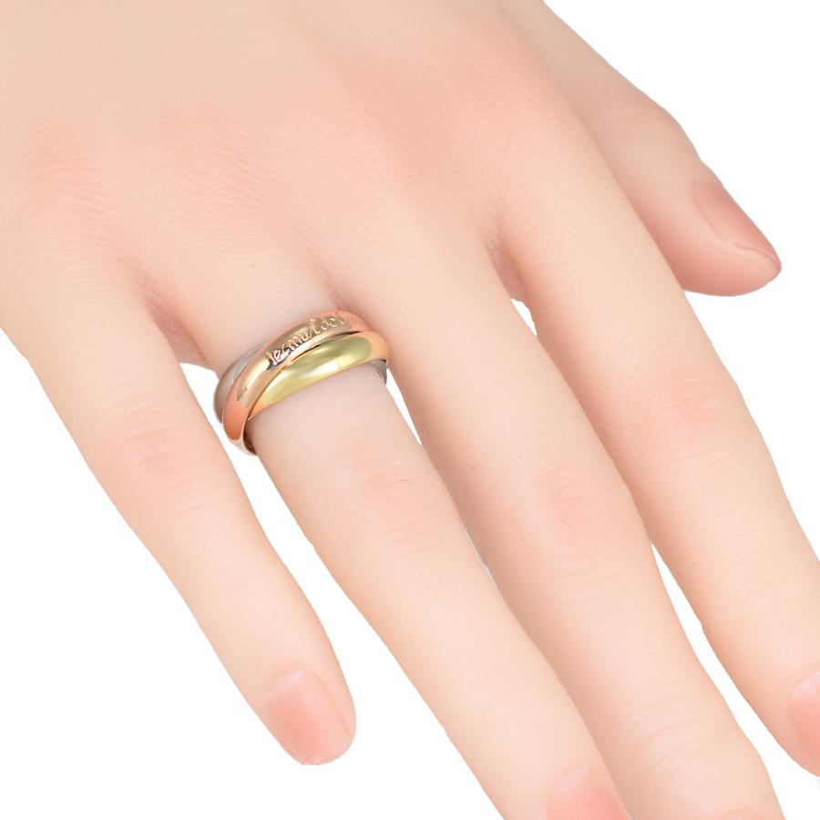 Cartier カルティエ トリニティリング SM 11号 51 TRINITY（Cartier） カルティエ #51 11号 トリニティ リング 指輪 K18