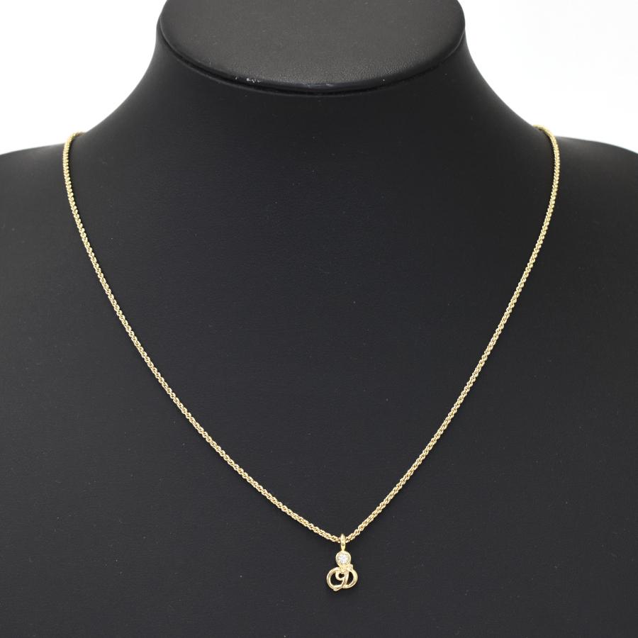 Christian Dior クリスチャンディオール ネックレス ペンダント CDロゴ