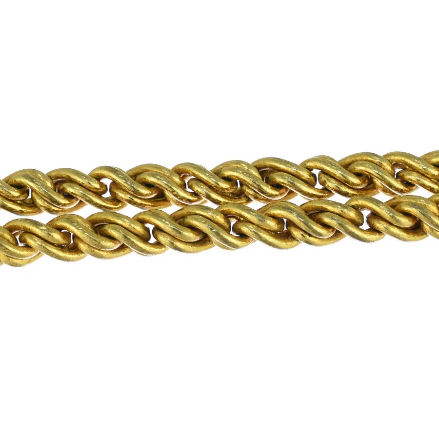 ［鑑定済］ディオール Christian Dior チェーン ネックレス　金 Christian Dior CD クリスチャン ディオール チェーン ネックレス