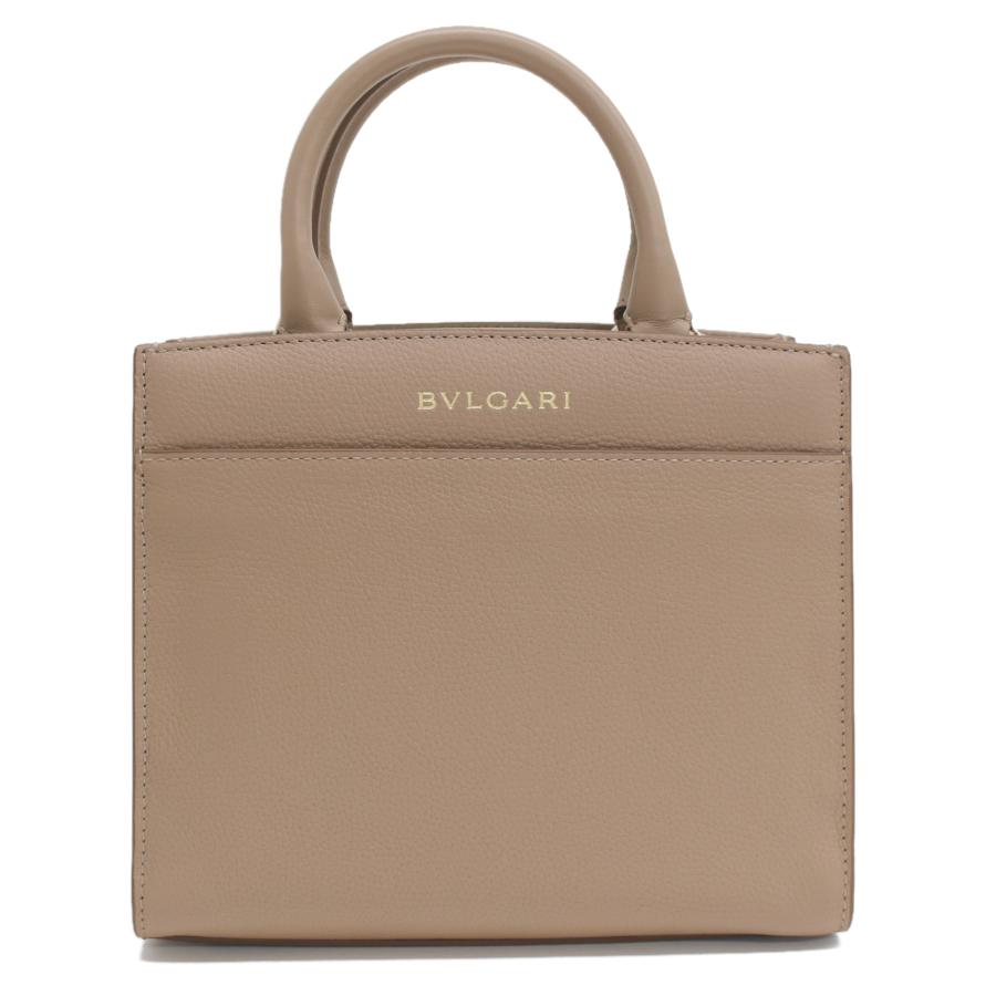 BVLGARI（ブルガリ） 新品同様 2way トートバッグ ロゴ レザー 日本