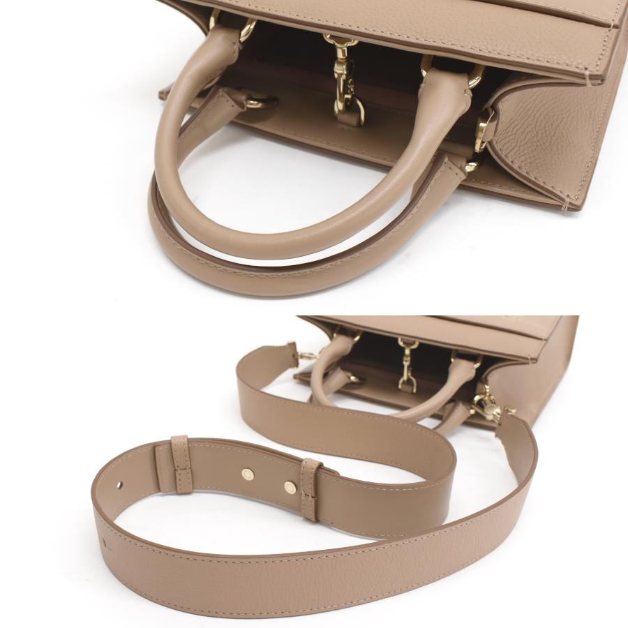 BVLGARI 新品同様 ブルガリ 2way トートバッグ ロゴ レザー 日本