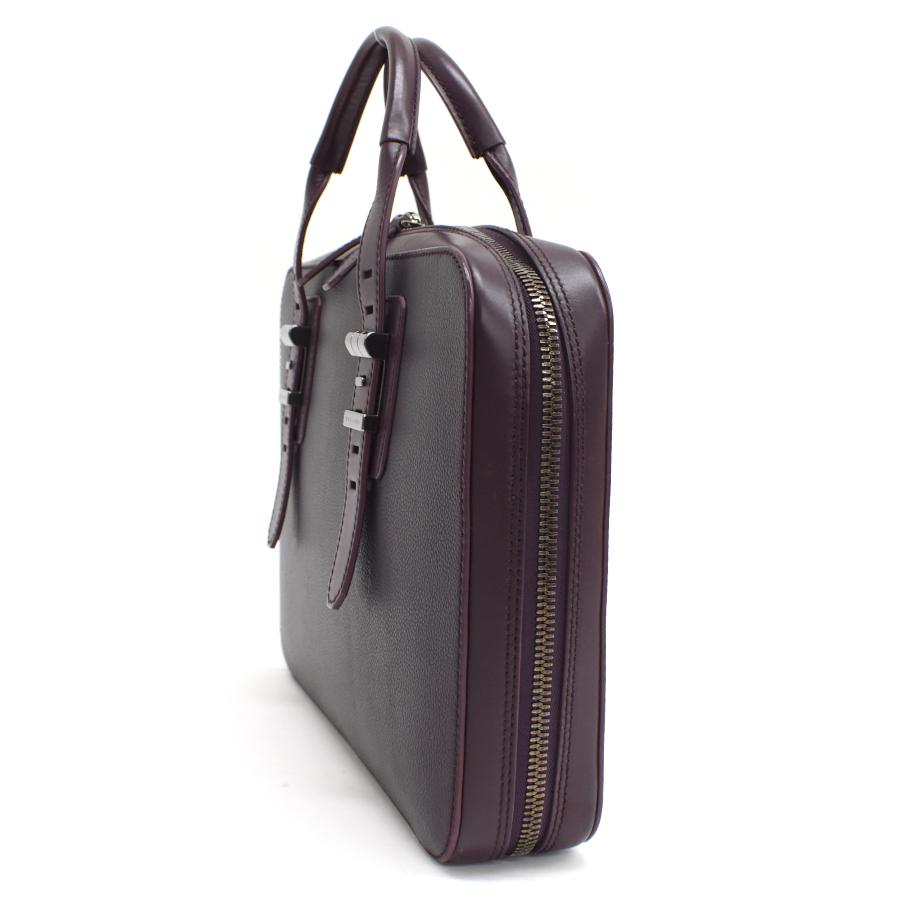 ⭐*︎様 BVLGARI 高級ビジネスバッグ BVLGARI（ブルガリ） ビジネスバッグ 284105 レザー ダークパープル