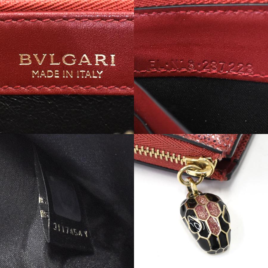 BVLGARI 新品同様 ブルガリ L字ファスナー長財布 セルペンティ BVLGARI 新品同様 ブルガリ L字ファスナー長財布 セルペンティ