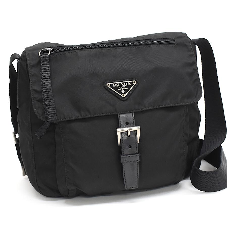 プラダ ショルダーバッグ ナイロン ブラック トライアングルロゴ PRADA 