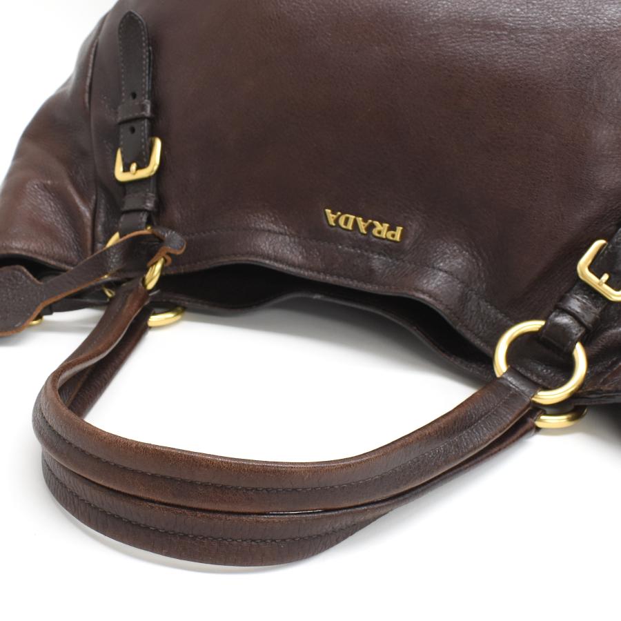 PRADA プラダ BN1728 フリル カバン ハンドバッグ おぞましい トート 