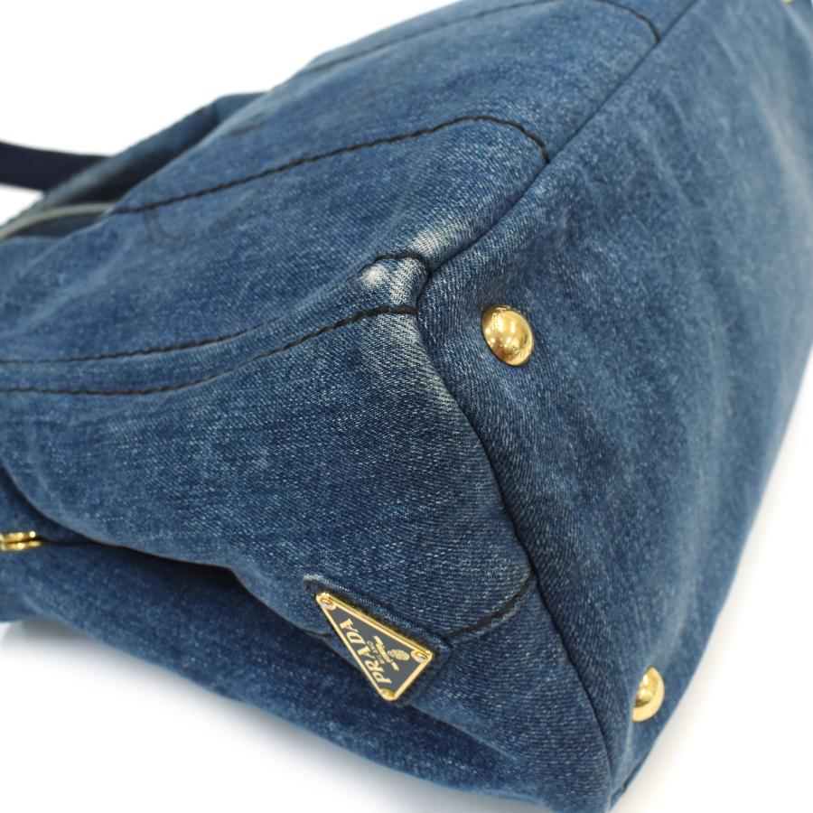 【ギャラ付き】PRADA カパナ　デニム　ショルダー付き　付属品あり ギャラ付き】PRADA カパナ デニム ショルダー付き 付属品あり