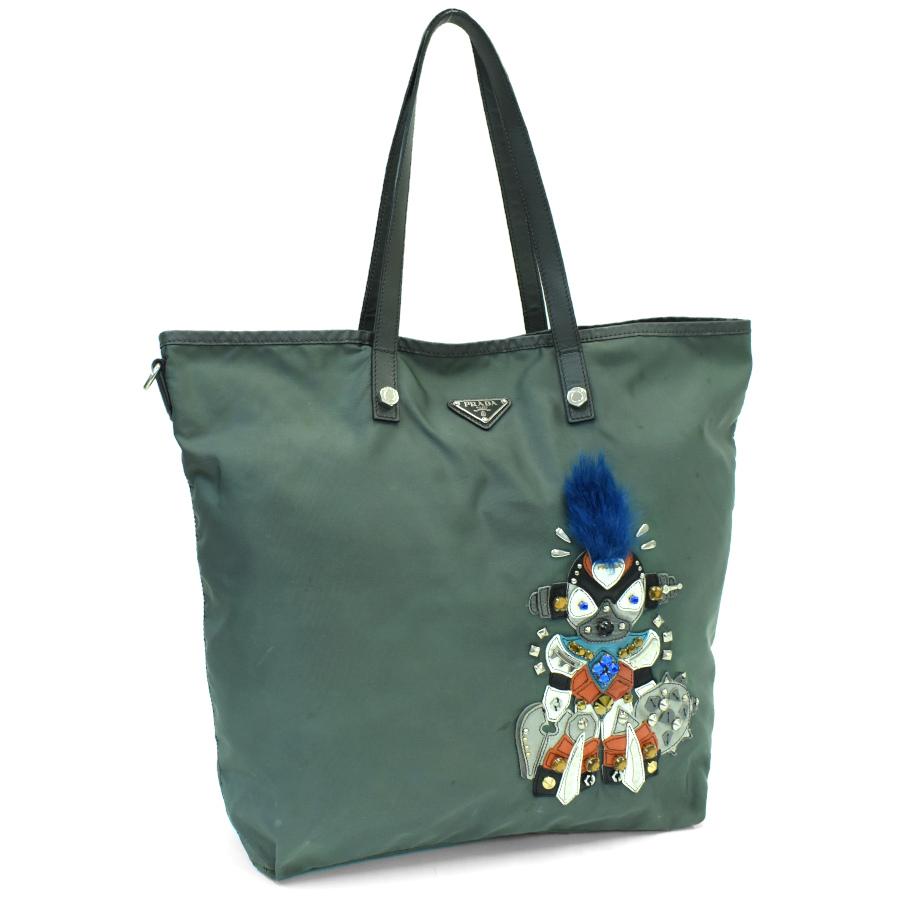 PRADA プラダ トートバッグ B4605R テスート ロボット パッチワーク 