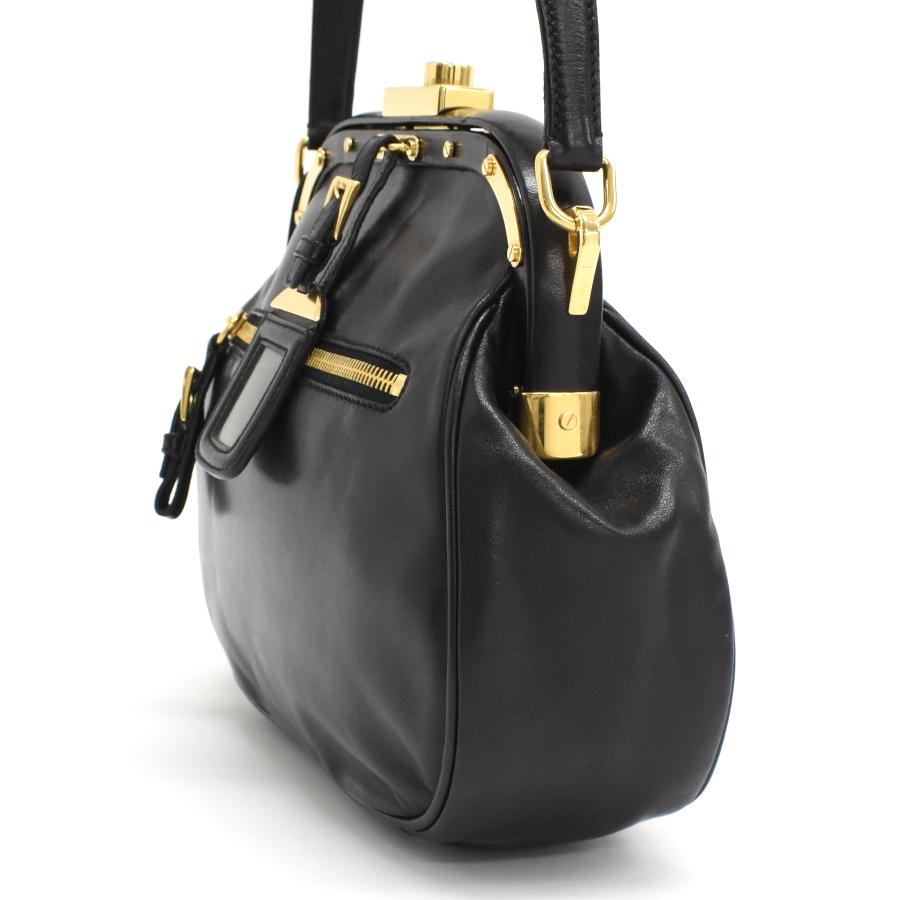 PRADAショルダーバッグ PRADA（プラダ） がま口 ワンショルダーバッグ BR2076 ナッパレザー