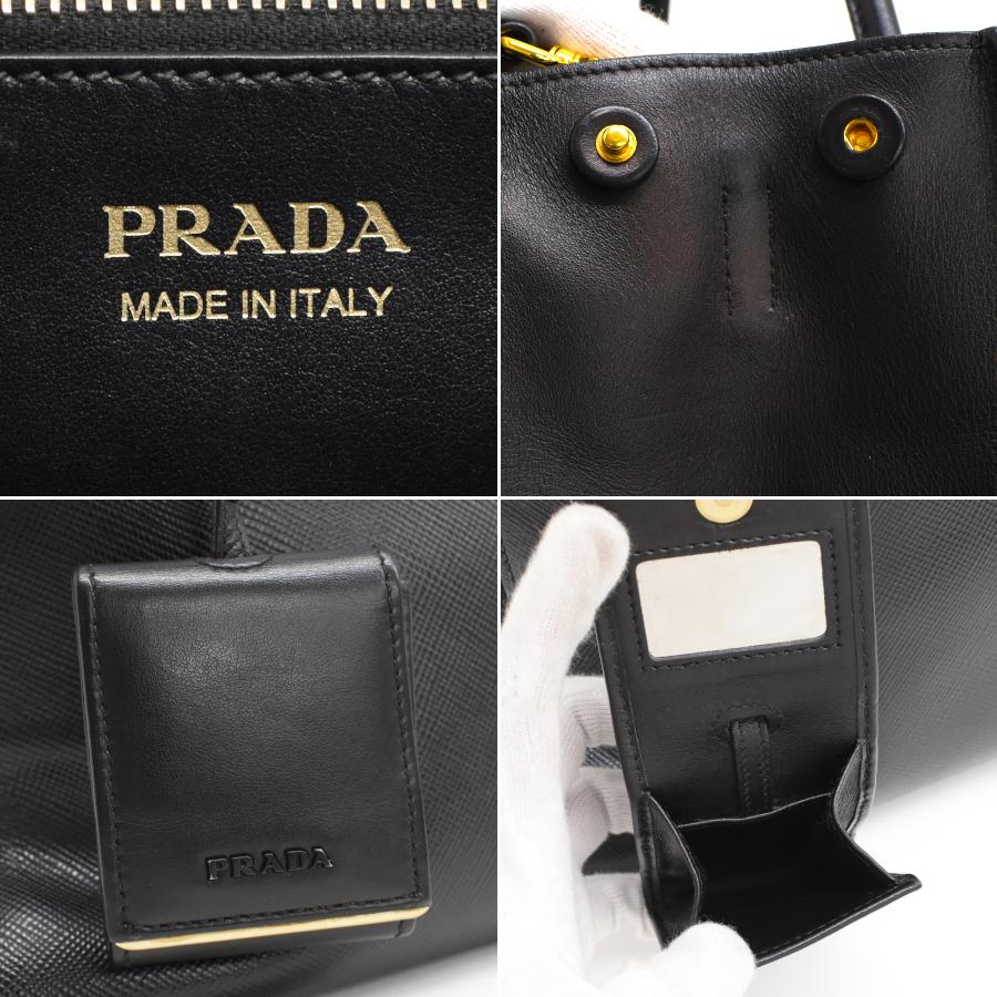 PRADA プラダ モノクローム ミディアム 2way ハンドバッグ 1BA155 