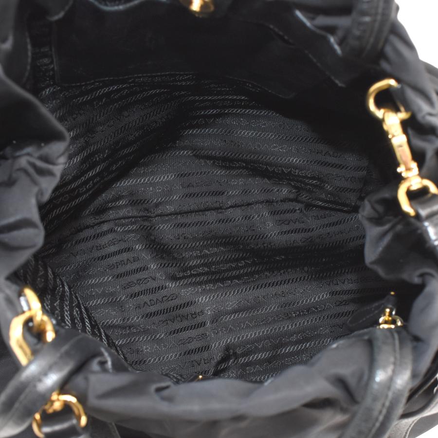 PRADA（プラダ） サイドリボン 2way バッグ BR4230 ナイロン ブラック
