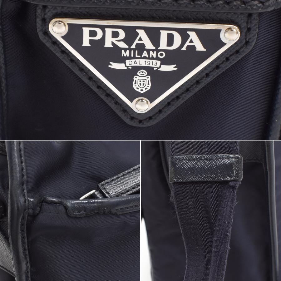 PRADA（プラダ） ショルダーバッグ ナイロン ネイビー シルバー金具