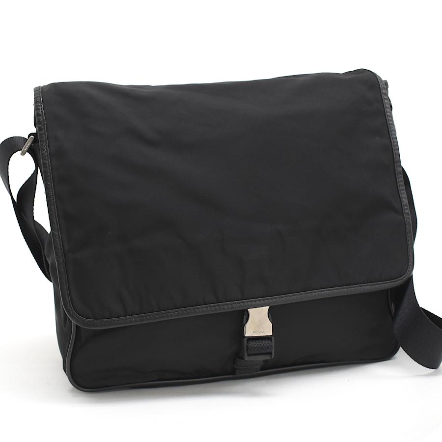 PRADA（プラダ） ショルダーバッグ V158 ナイロン ブラック シルバー