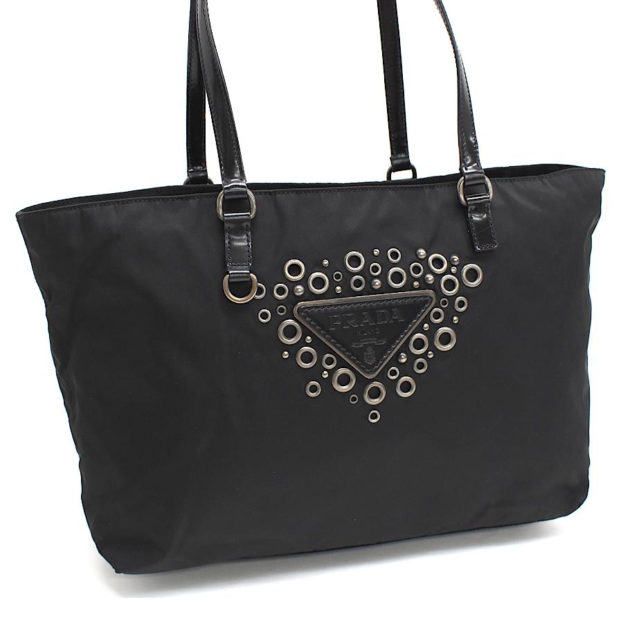PRADA（プラダ） トートバッグ BR3175 ナイロン ブラック シルバー金具