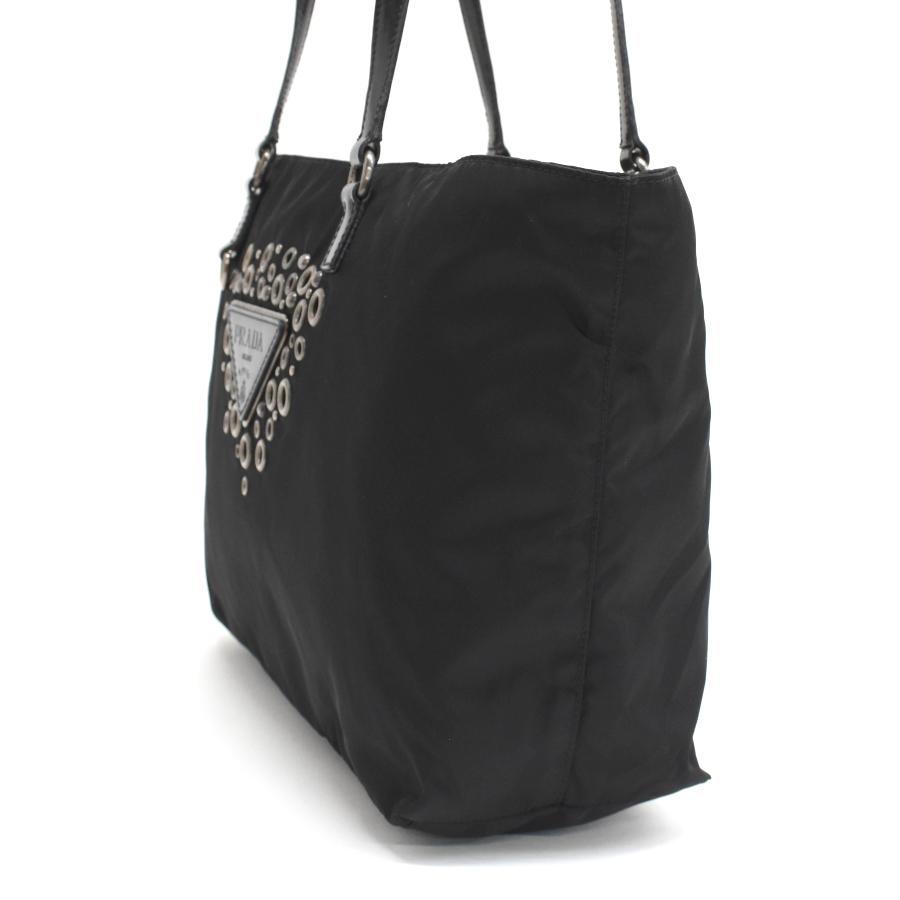 PRADA（プラダ） トートバッグ BR3175 ナイロン ブラック シルバー金具