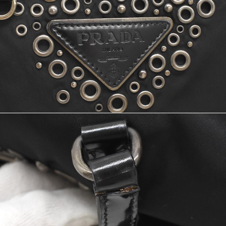PRADA（プラダ） トートバッグ BR3175 ナイロン ブラック シルバー金具
