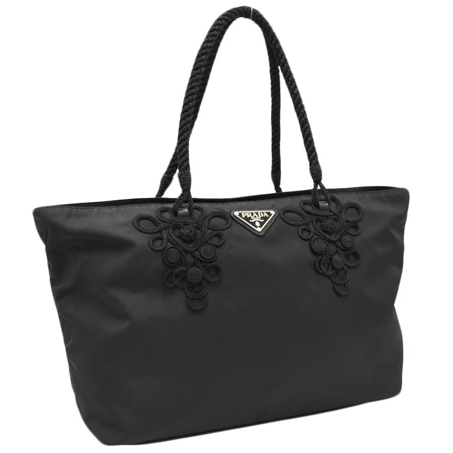 【鑑定済】プラダPRADA 2カラー 肩掛けトートバッグ ポコノ白タグあり! PRADA（プラダ） 新品同様 ナイロン トートバッグ BR3170 ポコノ