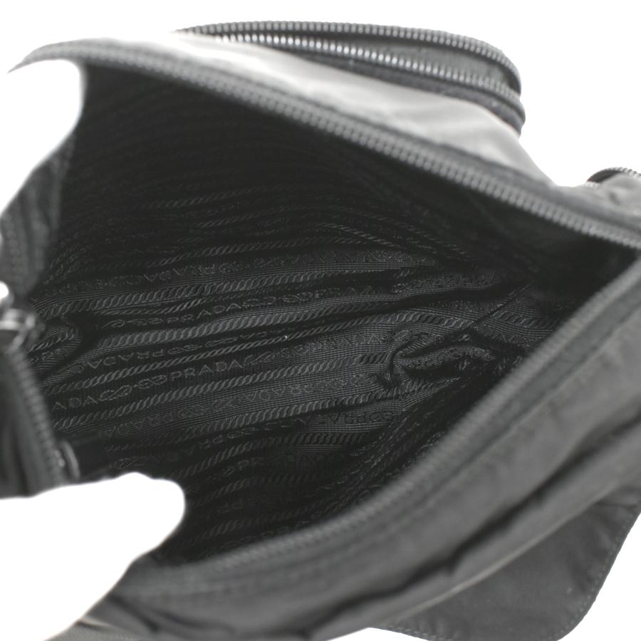 美品 PRADA ショルダーバッグ ナイロン レザー ブラック BT0501 PRADA（プラダ） クロスボディ ショルダーバッグ BT0501 VELA ナイロン