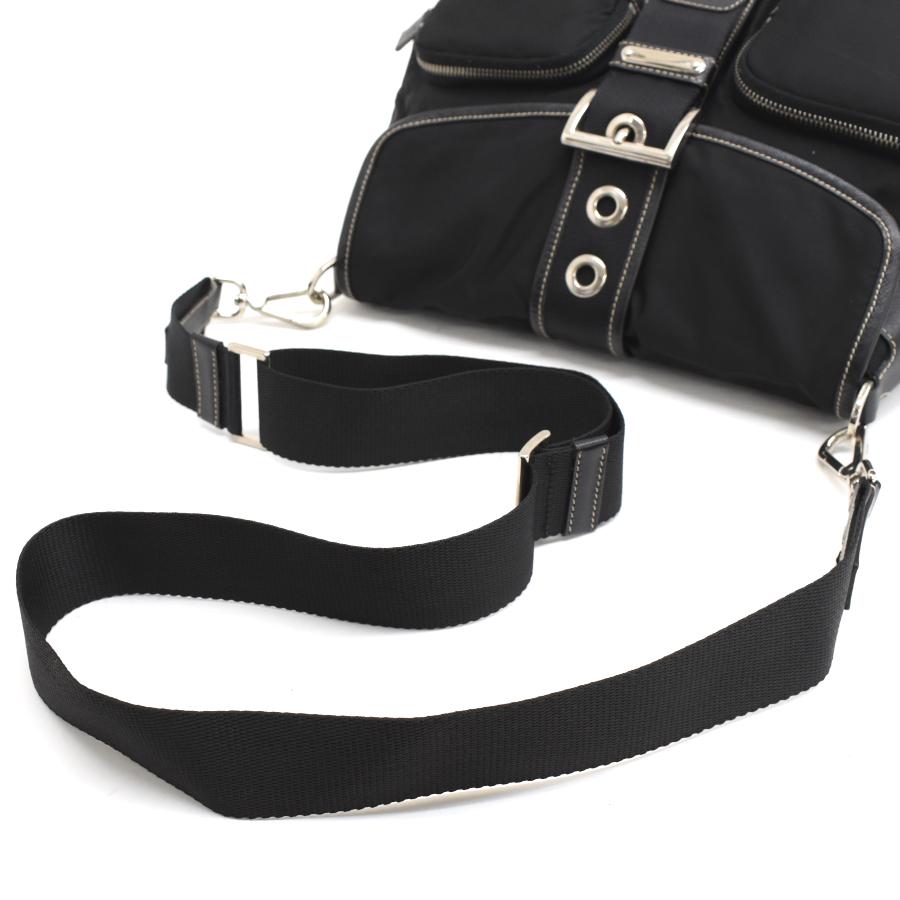 PRADA（プラダ） ショルダーバッグ ナイロン ブラック シルバー金具