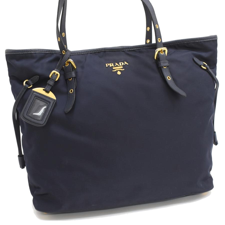 PRADA プラダ トートバッグ BR4997 ナイロン ブラックゴールド金具 PRADA（プラダ） トートバッグ BR4997 ナイロン ネイビー ゴールド金具
