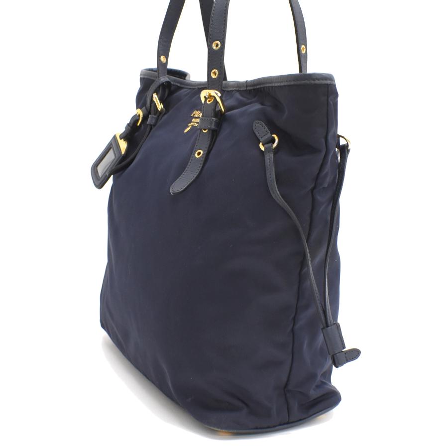 PRADA プラダ トートバッグ BR4997 ナイロン ブラックゴールド金具 PRADA（プラダ） トートバッグ BR4997 ナイロン ネイビー ゴールド金具