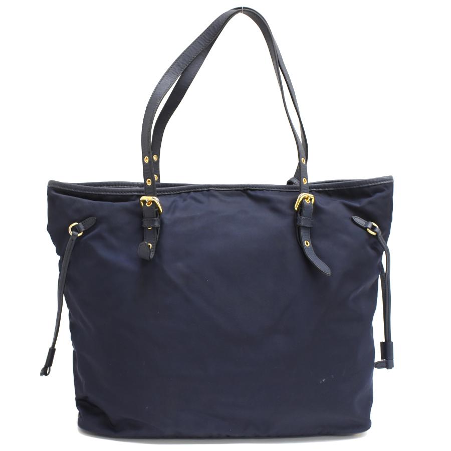 PRADA（プラダ） トートバッグ BR4997 ナイロン ネイビー ゴールド金具