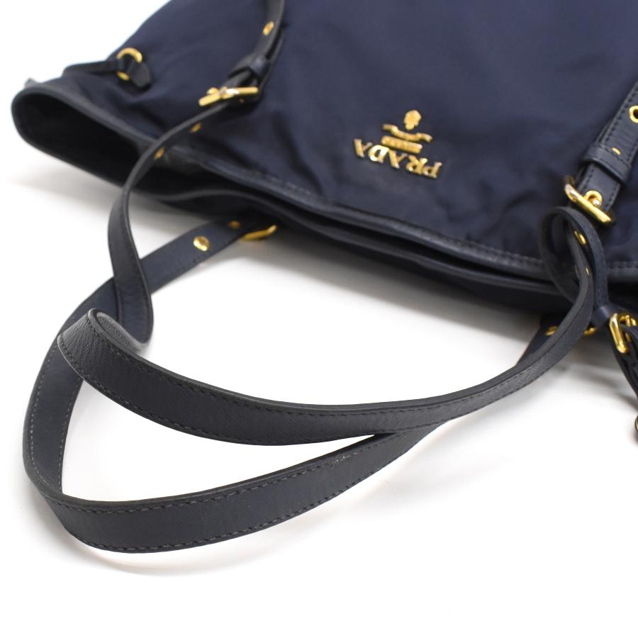 PRADA プラダ トートバッグ BR4997 ナイロン ブラックゴールド金具 PRADA（プラダ） トートバッグ BR4997 ナイロン ネイビー ゴールド金具