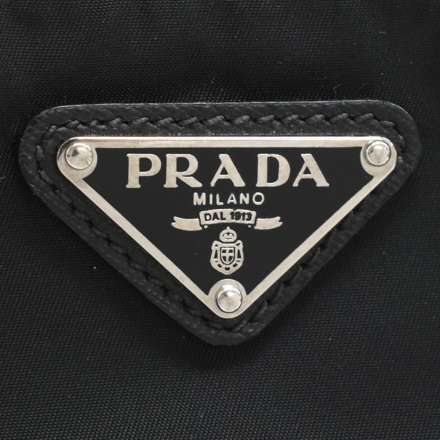 PRADA（プラダ） ショルダーバッグ クロスボディ ナイロン レザー ネロ