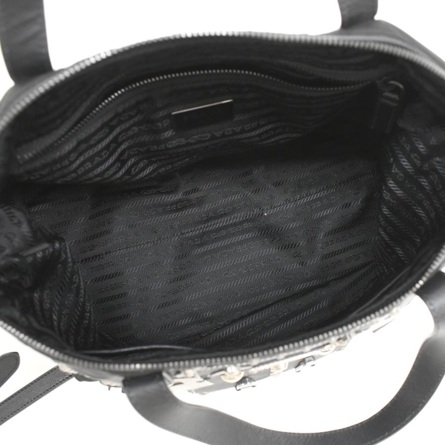 プラダ ロボットトートバッグ 1BG061 テスート ブラックトライアングルロゴ PRADA（プラダ） ロボット 2way トートバッグ 1BG061 テスート