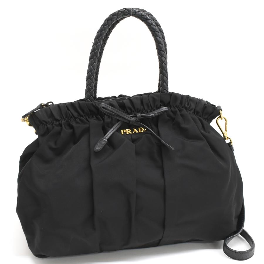 PRADA（プラダ） 2way ハンドバッグ TESSUTO BOW テスートナイロン