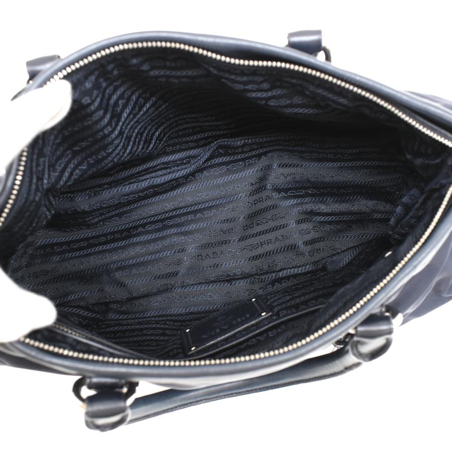 プラダ 2way ハンドバッグ ショルダーバッグ ナイロン レザー ネイビー PRADA_7