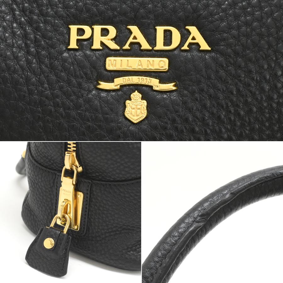 PRADA（プラダ） ショルダー ハンドバッグ B3091M VITELLO DAINO ネロ
