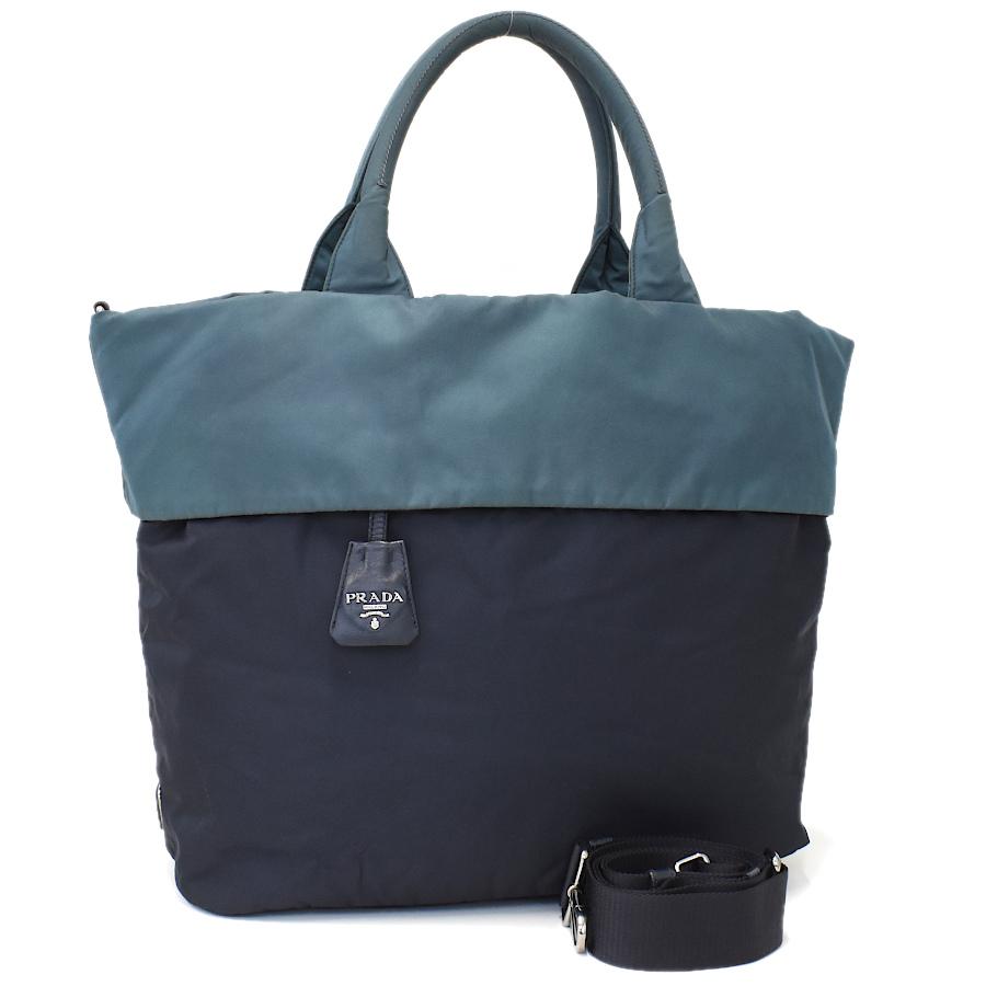 PRADA（プラダ） 2way リバーシブル トートバッグ BN1958 TESSUTO
