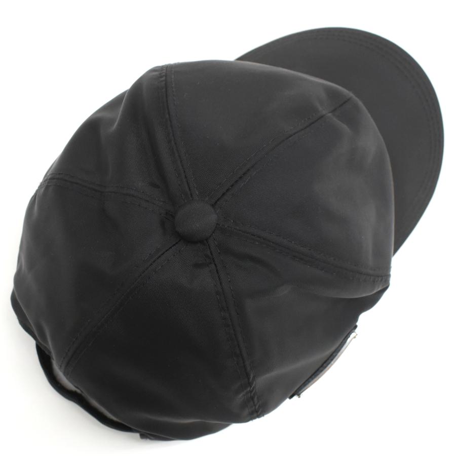 PRADA 三角プレート ナイロン キャップ ベースボールキャップ Sサイズ PRADA 三角プレート ナイロン キャップ ベースボールキャップ S