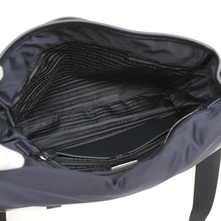 PRADA(プラダ) ショルダーバッグ - 2VD768 ダークネイビー ロゴ レザー PRADA - PRADA(プラダ) ショルダーバッグ - 2VD768 ダークネイビー