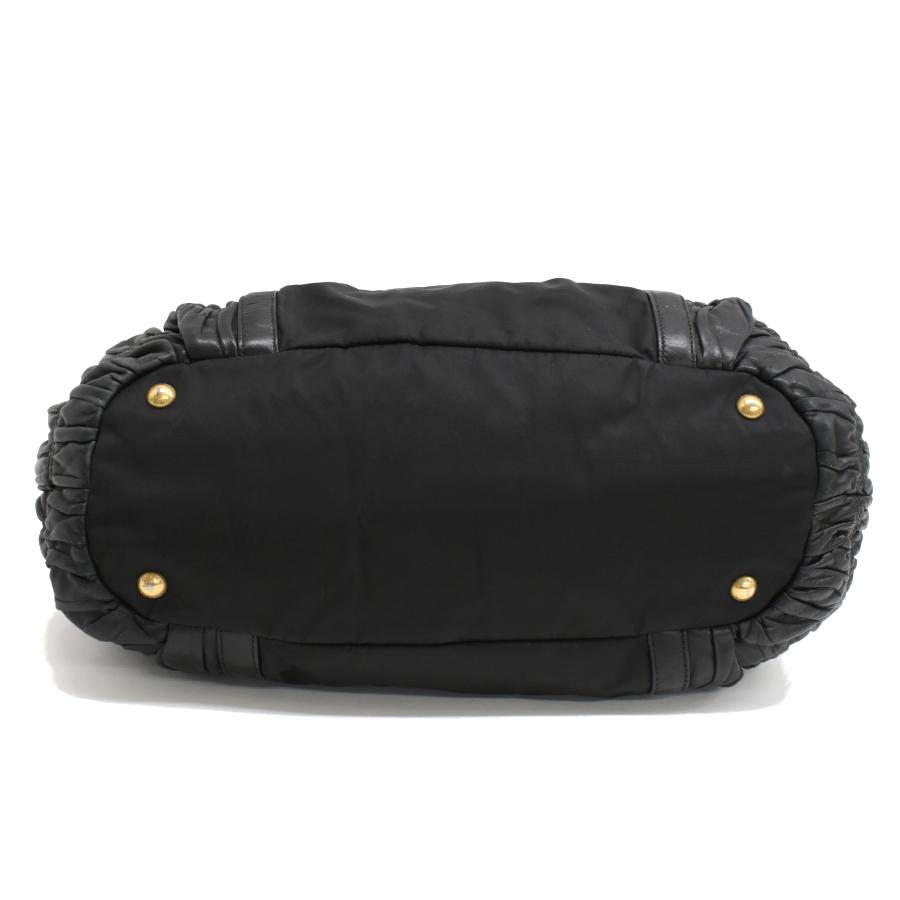 PRADA（プラダ） ギャザー 2way ハンドバッグ BN1793 TESSUTO NAPPA