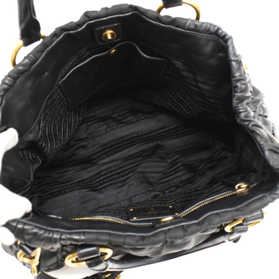 PRADA（プラダ） ギャザー 2way ハンドバッグ BN1793 TESSUTO NAPPA