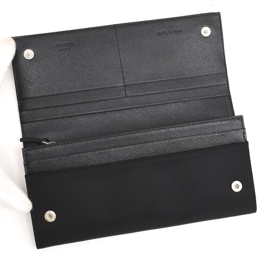 新品同様 プラダ 長財布 M201 TESSUTO テスートナイロン ネロ  