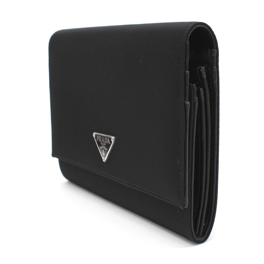 プラダ 二つ折り 長財布 M608 テスートナイロン ネロ ブラック  