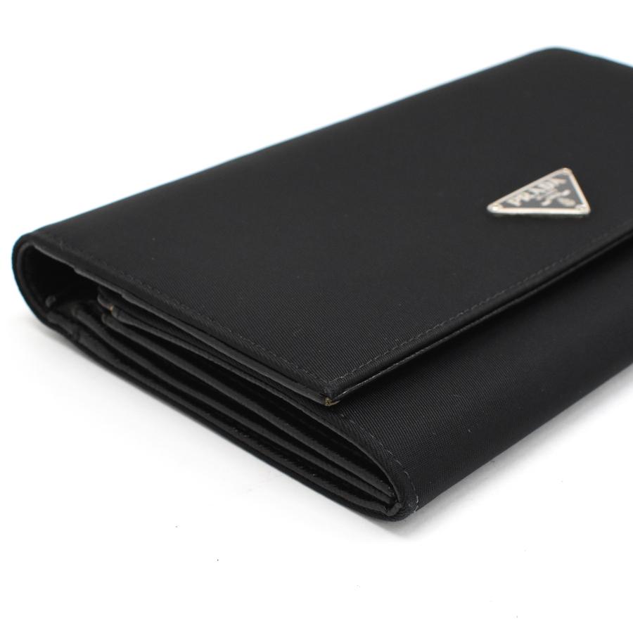 プラダ 二つ折り 長財布 M608 テスートナイロン ネロ ブラック  