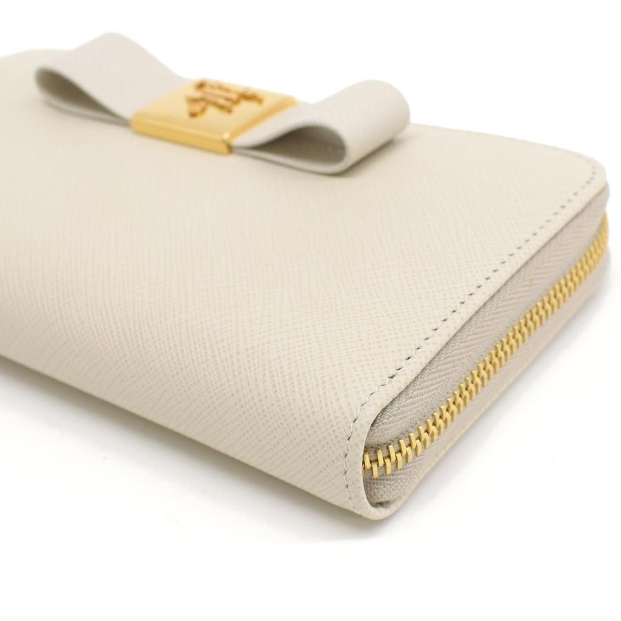 PRADA（プラダ） リボン ジップアラウンド 長財布 1ML506 サフィアーノ