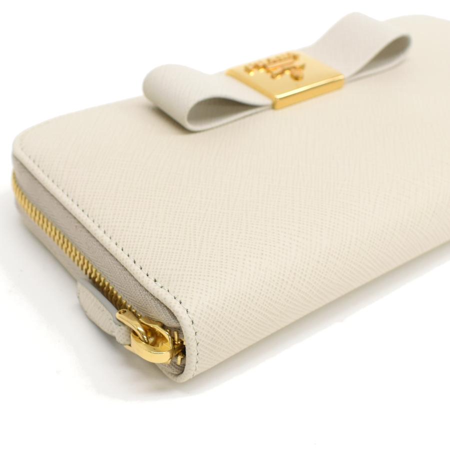 PRADA（プラダ） リボン ジップアラウンド 長財布 1ML506 サフィアーノ