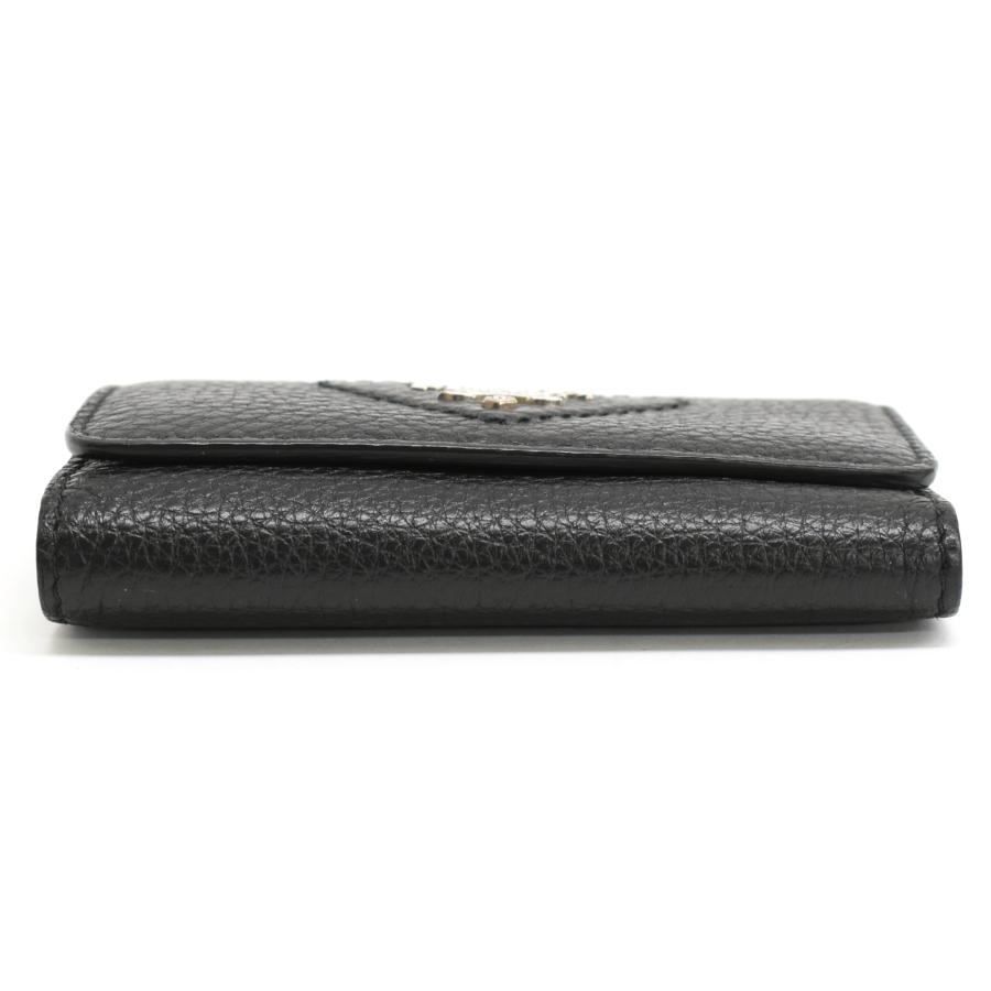 PRADA（プラダ） 新品同様 キーケース 4連 レザー ブラック