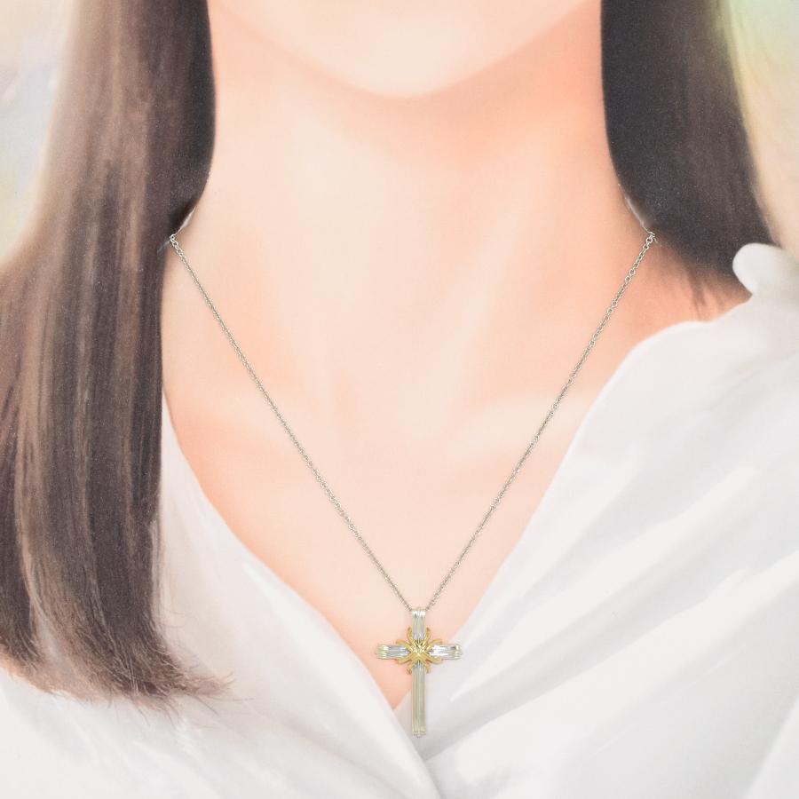 TIFFANY&Co.（ティファニー） 新品同様 シグネチャークロス ペンダント