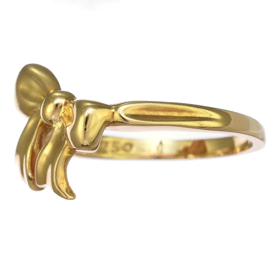 TIFFANY BOW 新品同様 ティファニー ボウ リボン リング 指輪