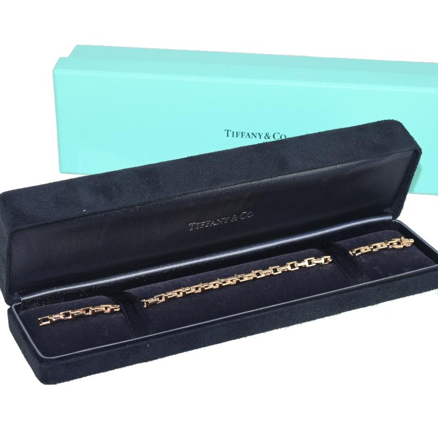 TIFFANY&Co.（ティファニー） 新品同様 Tナロー チェーン ブレスレット