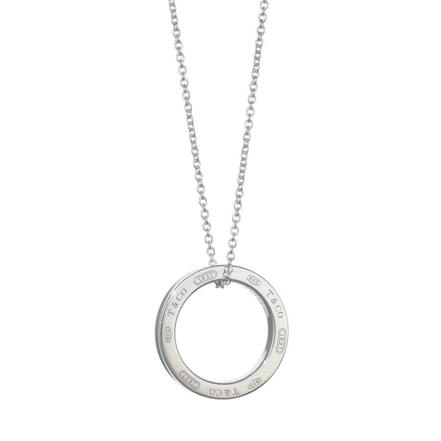 Tiffany 1837 新品同様 ティファニー サークル ペンダント ネックレス