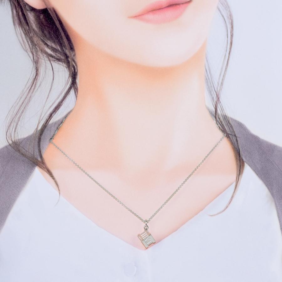 新品同様 ティファニー アトラス キューブ ペンダント ネックレス スターリングシルバー 925 TIFFANY&CO.