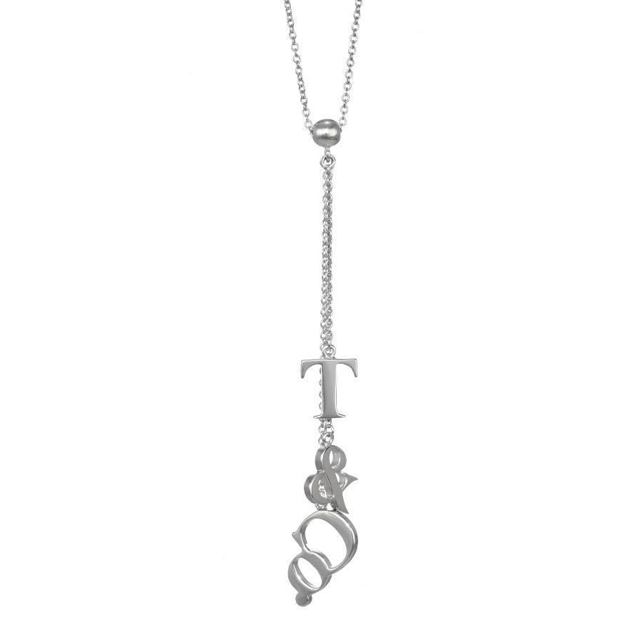 Tiffany & Co. シルバーペンダントネックレス ドロップ TIFFANY&Co.（ティファニー） 新品同様 T&Co. ドロップ ペンダント