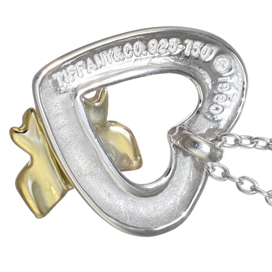 TIFFANY&Co.（ティファニー） 新品同様 ハート リボン ペンダント