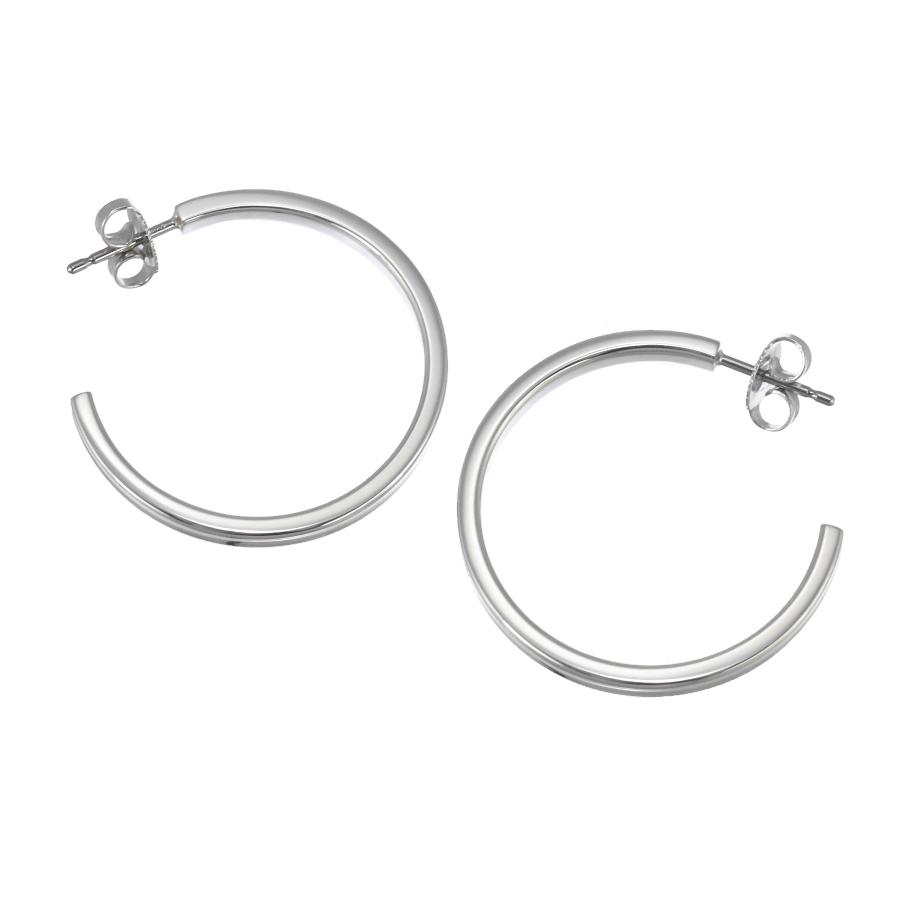 ティファニー TIFFANY 1837 ナローフープ ピアス ミディアム Tiffany 1837 新品同様 ティファニー フープ ピアス ミディアム ナロー